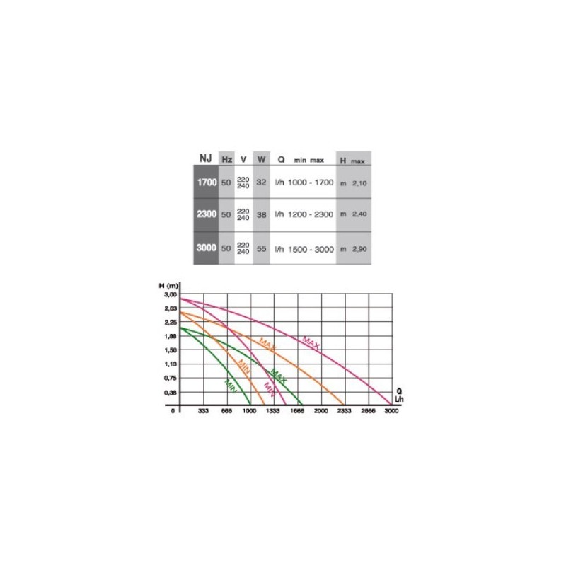 Pompe à eau NEW JET NJ 1700