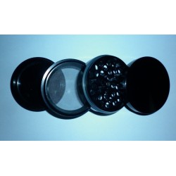 Moulin ALU Noir 4 parties 60mm