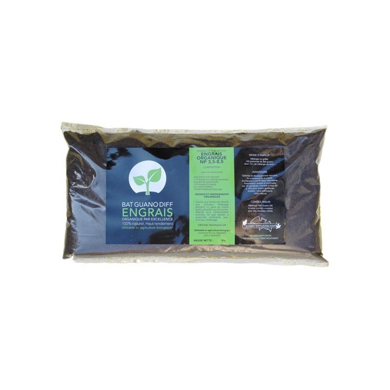 Guano chauve-souris 20 Kg Poudre