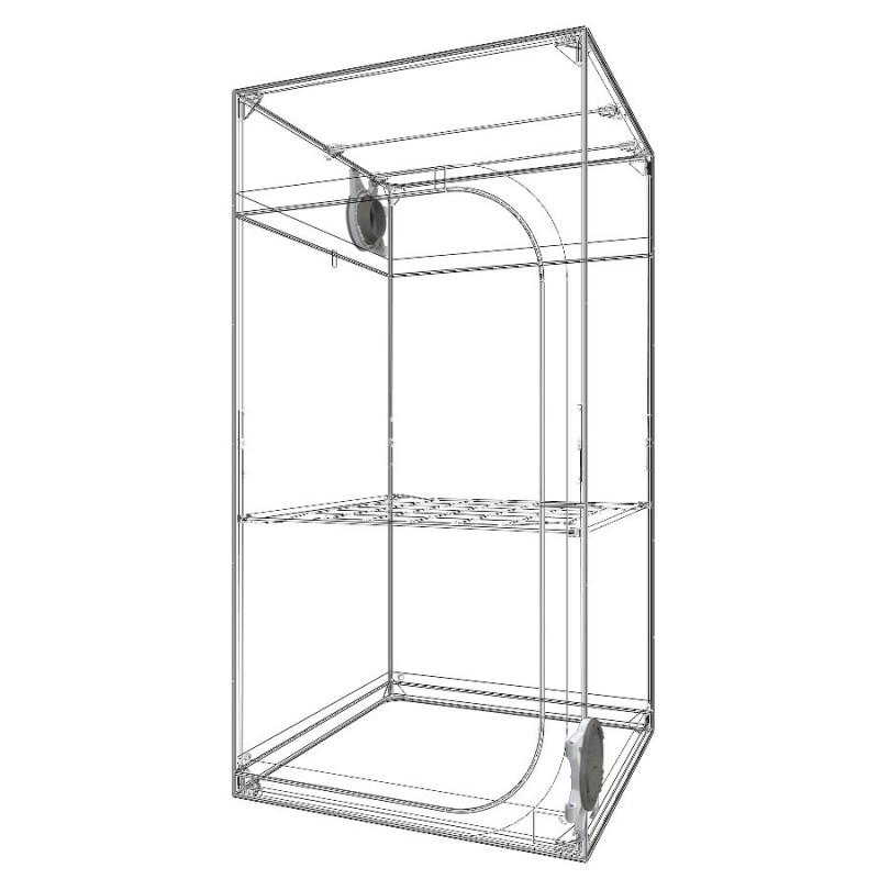 Dark Street IV - 90 x 90 x 178 cm