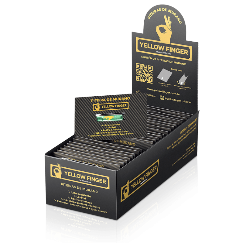 Filtre Yellow Finger en verre de Murano Small