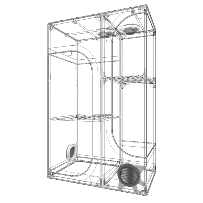 Dark Lodge 4 - 100 x 60 x 158 cm