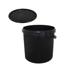 Seau Rond - 10L avec poignée et couvercle